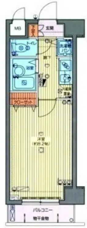 グランド・ガーラ日本橋茅場町 6階階 間取り