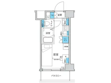 キャンパスヴィレッジ小竹向原(ワンルーム/2階)の間取り写真