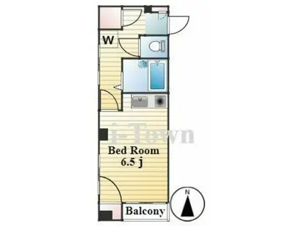 サラ デ カサ(ワンルーム/3階)の間取り写真