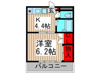 第三不動コーポ(1K/1階)の間取り写真