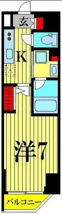 スカイコートパレス両国 1階階 間取り
