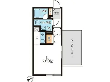 パセオ新宿(ワンルーム/5階)の間取り写真