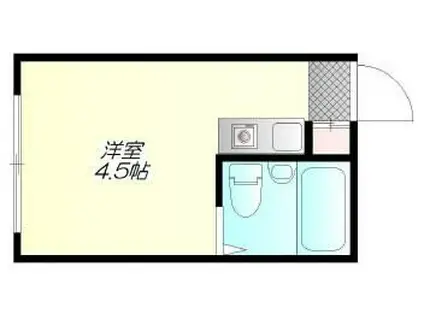 フジパレス(ワンルーム/1階)の間取り写真