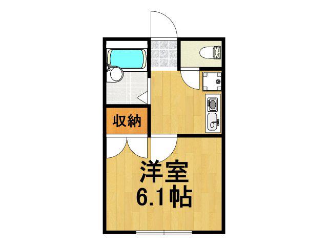レオパレスサウスCOURT(1K/1階)の間取り写真