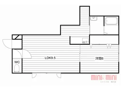 グランピア37(1LDK/1階)の間取り写真