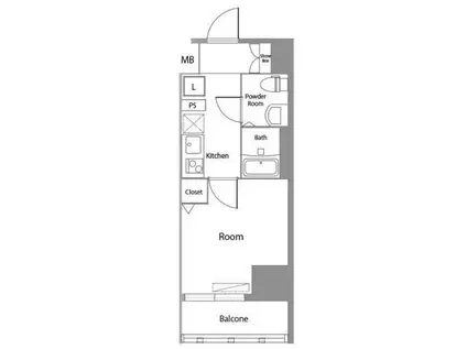 大神宮下RESIDENCE(1K/8階)の間取り写真