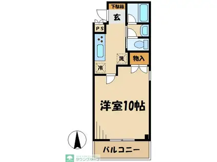 サクラパレス(1K/3階)の間取り写真