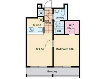 KTテラス(1LDK/2階)の間取り写真