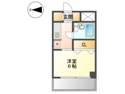 レスパス千種(1K/11階)の間取り写真