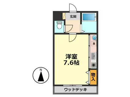 OHANA STAY(1K/1階)の間取り写真