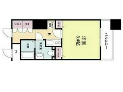 メゾンドヴィレ大阪城公園前(1K/3階)の間取り写真