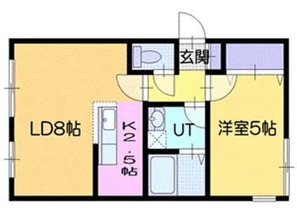 サルバトーレ南郷(1LDK/4階)の間取り写真