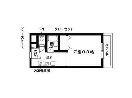 RAVIR(1K/2階)の間取り写真