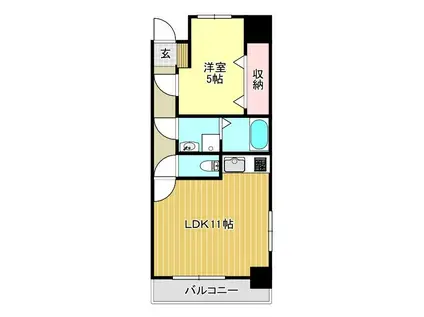 イーグルコート高沢(1LDK/3階)の間取り写真