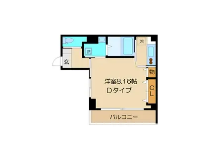 MAISON DU ETOILES(ワンルーム/4階)の間取り写真