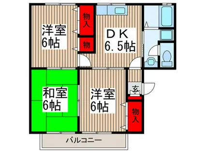 ファミール清瀬(3DK/2階)の間取り写真