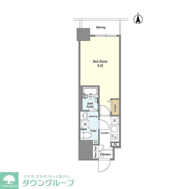 プライマル西大島駅前(1K/3階)の間取り写真