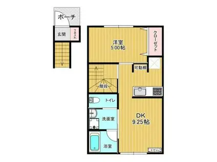 PINOT NOIR(1LDK/2階)の間取り写真