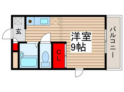 メゾンクレール(ワンルーム/2階)の間取り写真