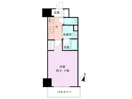 S-FORT新潟駅前(1K/7階)の間取り写真