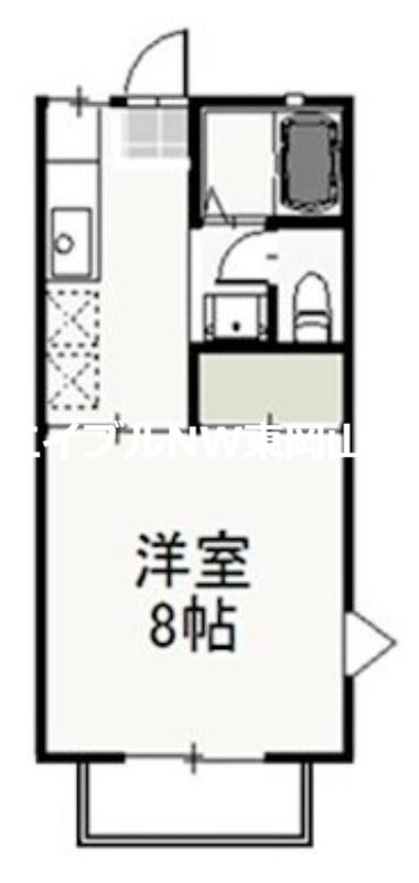 S・T・VILLA TSUSHIMA A(1K/1階)の間取り写真