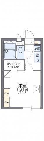 レオパレスサマールK(1K/2階)の間取り写真