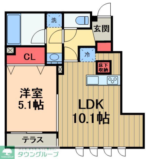 グランメゾン シグマ(1LDK/1階)の間取り写真