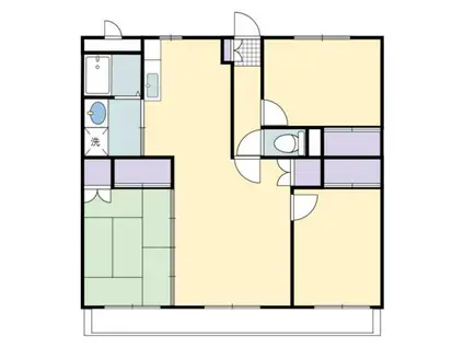 サニーサイドヒル1(3LDK/1階)の間取り写真