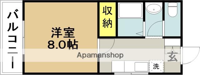 南光ビル(1K/2階)の間取り写真