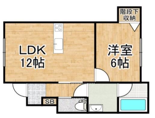 FORESTA(1LDK/1階)の間取り写真