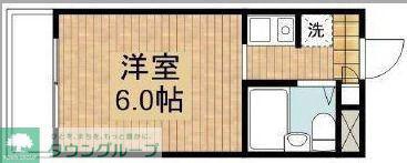 サンスュプリームI(ワンルーム/2階)の間取り写真