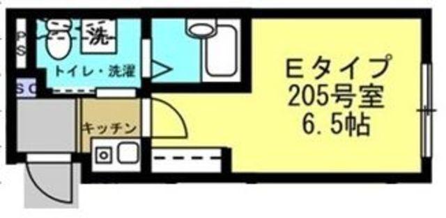 SINCREASE中村橋(1K/1階)の間取り写真