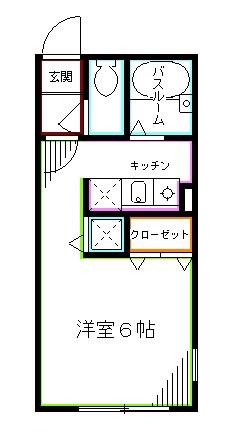 MODULOR武蔵野中町(ワンルーム/3階)の間取り写真