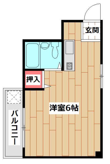 ストーリア藤田(ワンルーム/1階)の間取り写真