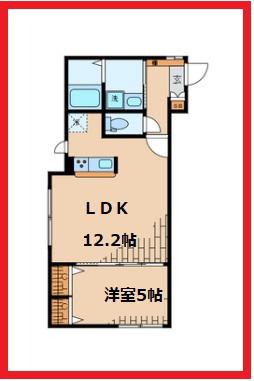 ラピス本駒込(1LDK/4階)の間取り写真