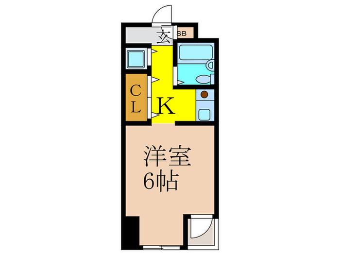 IF115(1K/3階)の間取り写真