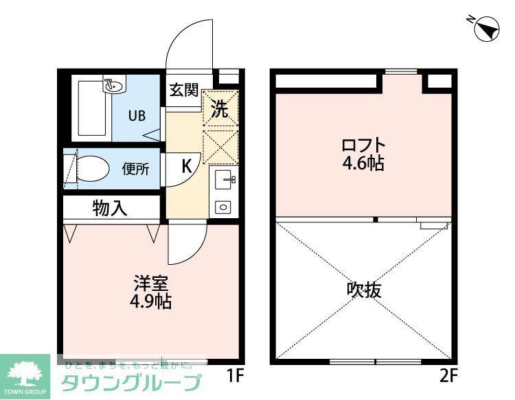 サニーコート東高円寺(1K/1階)の間取り写真