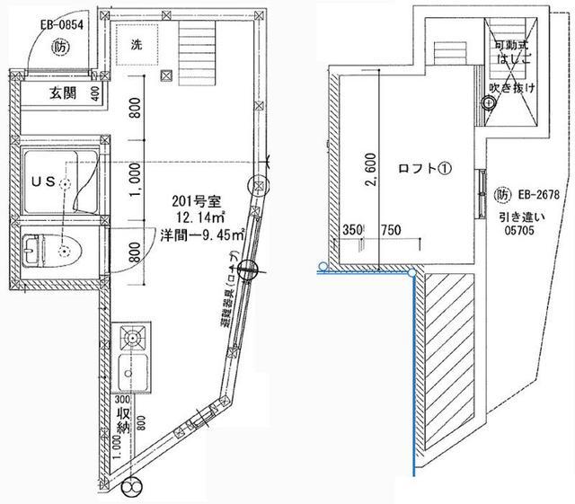 CHARLESHOUSE落合(ワンルーム/2階)の間取り写真