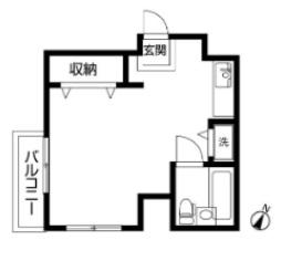 コンド8番館(ワンルーム/7階)の間取り写真
