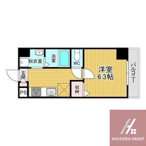 千葉・住吉(1K/7階)の間取り写真