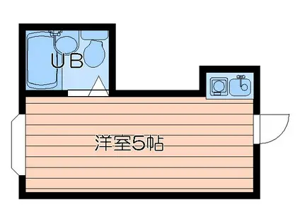 菅栄町マンションレディース(ワンルーム/3階)の間取り写真