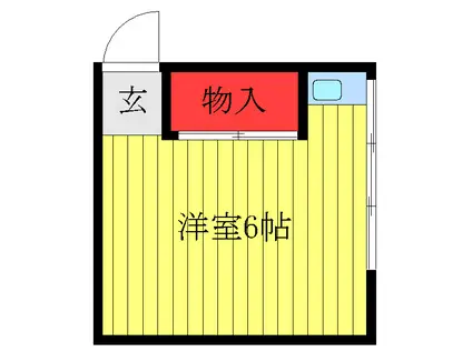 関アパートIII(ワンルーム/2階)の間取り写真