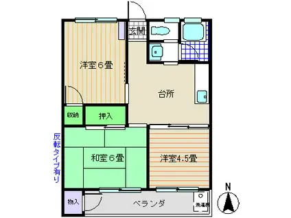 石丸マンション(3DK/5階)の間取り写真