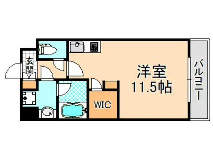 ラフィーネ伊丹VI(ワンルーム/5階)の間取り写真