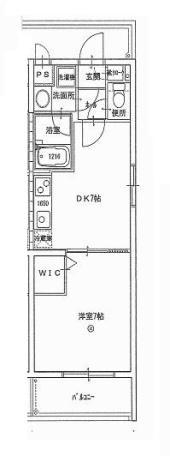 PIACERE医大南(1DK/2階)の間取り写真