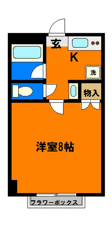 東千葉ハイリビング六番館 2階階 間取り