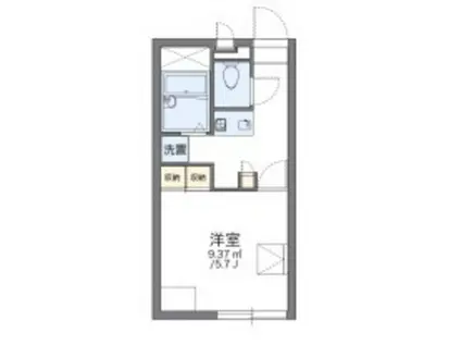レオパレス平吉(1K/2階)の間取り写真