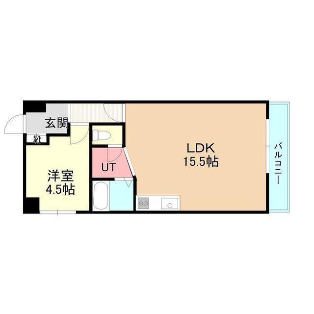 共栄パレス(1LDK/5階)の間取り写真