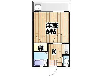 ADAN HOUSE(1K/1階)の間取り写真