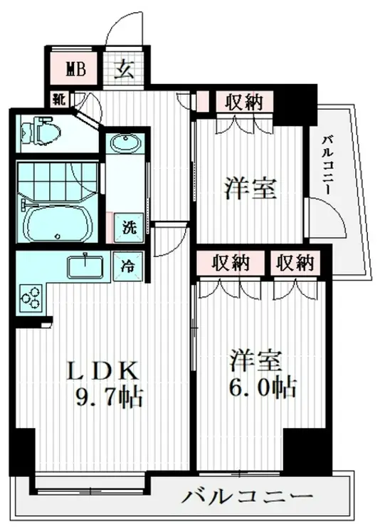 シーアイマンション立教前 6階階 間取り